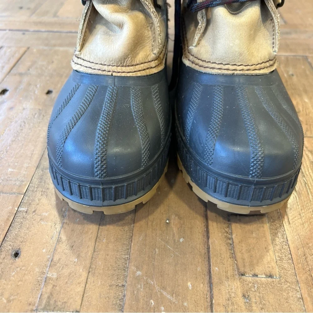 Sorel Badger Waterproof Winter Boots Women’s 6  Faux Fur Leather Rubber USA Made